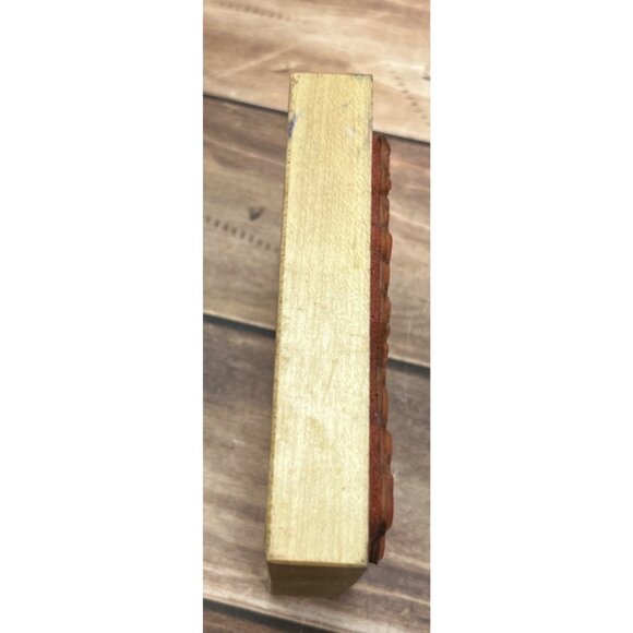 1995 PSX K-1660 NOW DASHER NOW DANCER CHRISTMAS REINDEER WOOD MOUNT RUBBER STAMP - Picture 5 of 6